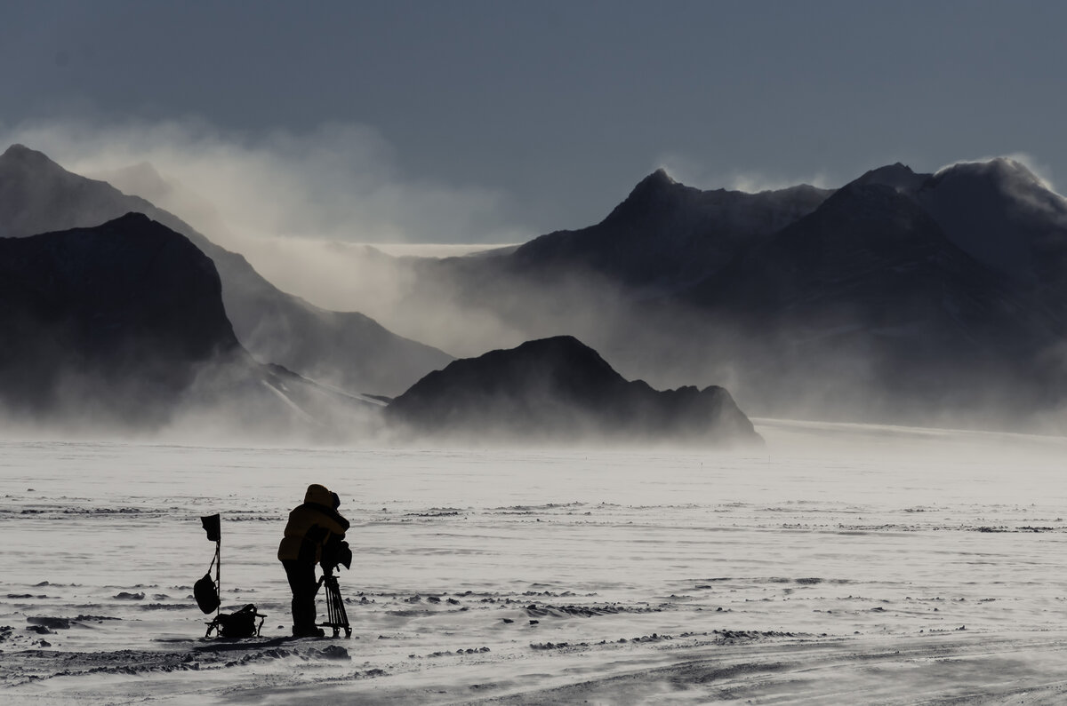 Katabatic winds often blow at storm force