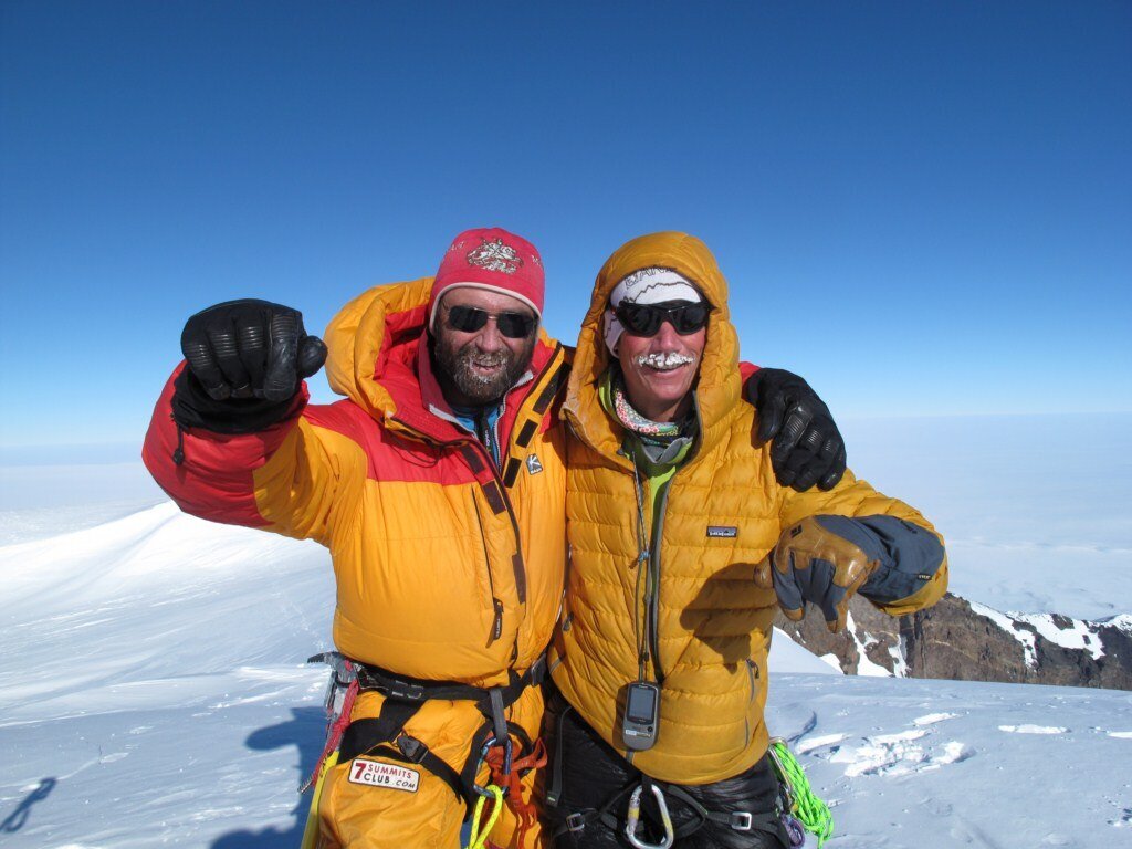 Guides Alex A. and Scott W.  on the summit